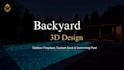 design your fireplace, deck, gazebo, swimming pool and backyard
