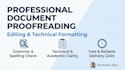 format, proofread and edit technical or academic documents