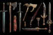 make a game concept fantasy weapon illustration