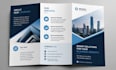 create tri fold brochure print ready business layout