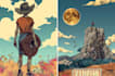draw a vintage art illustration