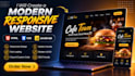 create a modern responsive website for your business