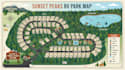 draw rv park map and campground map in vector illustrator