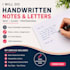 handwrite notes and letters neatly