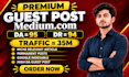 write and publish your premium SEO guest posts on medium,com and linkdin,com