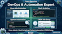do linux system administration, bash and python scripting