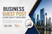 build high quality business guest post backlinks