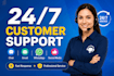 provide professional customer support email and whatsapp