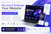 revamp redesign outdated website with a modern fast animated full stack