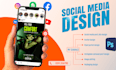 design your instagram social media post, facebook ads design