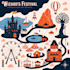 make event, tourist, and fantasy map illustration