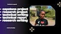 do capstone projects, research projects and technical reports