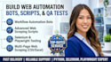 build web automation bot python script qa testing with selenium playwright