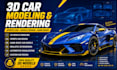 create 3d car model games rendering sports car 3d vehicle design