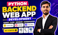 develop python backend web app with database and authentication
