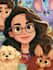 make a disney cartoon illustration