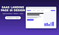 design a high converting saas landing page design
