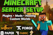 setup and build configure your minecraft  server with plugins