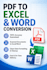 convert PDF to excel, word, or scanned documents accurately