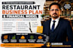 create a restaurant business plan and financial model