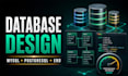 design mysql postgresql database erd and sql queries