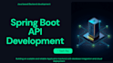 create and design java based API backend with spring boot