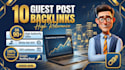 do 10 guest post backlinks on high da guest posting site