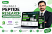 build a professional peptide research ecommerce website