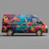 make a realistic 3d car wrap mockup and design