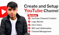 create and setup youtube channel