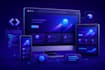 build a responsive landing page with HTML CSS javascript or react