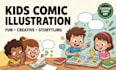 create educational comics for kids and learning materials