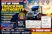 set up your trucking authority, usdot, ucr, and mcs150 update