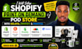 setup shopify print on demand pod store with gelato printify printful