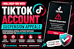 help you with tiktok account suspension appeals
