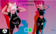 create custom vrchat avatar with unity rigging optimization, furry avatar