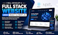 develop a full stack website using react and next js
