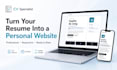 create a professional personal portfolio and resume website