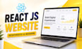 build a responsive react js website or web application