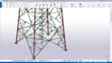 create telecom tower ga, shop drawings and 3d model in tekla