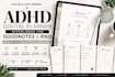 design custom adhd hyperlinked digital planner for etsy, ipad and goodnotes