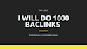 do 1000 backlinks seo