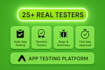 provide google play testers, android tester, app testing