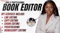 edit your book, ebook, and manuscript