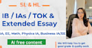 do urgent ib extended essay, ia, ee, hl and sl