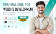 develop custom erp CRM hrm management system website development