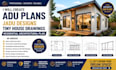 create adu plans jadu designs tiny house drawings residential architectural plan
