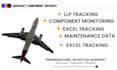 manage aircraft component records and llp tracking in excel