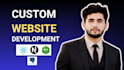 build rebuild custom website development full stack front end back end developer