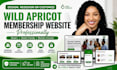 design, redesign or customize wild apricot membership website professionally